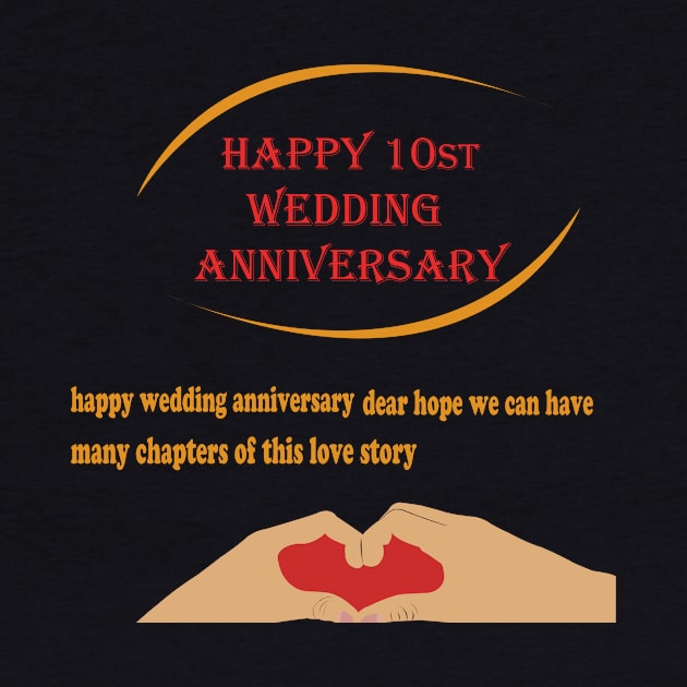 happy 10st wedding anniversary by best seller shop